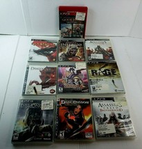Lot of 10 Playstation 3 PS3 Games - Tested - God of War, Dishonored, Rage &amp; More - £77.68 GBP