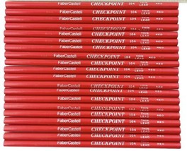 Faber Castell Pencils Red Checkpoint 104 Thin Lead Mixed Lot of 20 AD  A... - £22.74 GBP