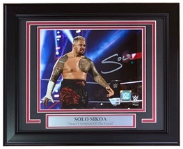 Solo Sikoa Signed Framed 8x10 WWE Photo Fanatics - $106.69