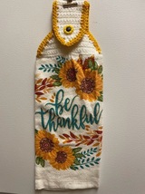 Be Thankful Sunflower Hanging Towel - $3.50