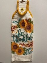 Be Thankful Sunflower Hanging Towel - £2.75 GBP