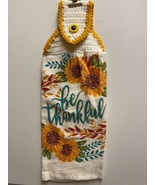 Be Thankful Sunflower Hanging Towel - £2.75 GBP