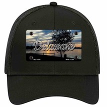 Delaware River Sunset State Novelty Black Mesh License Plate Hat - £23.17 GBP