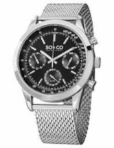 NEW SO&amp;CO New York 5006A.1 Men Monticello Quartz Day/Date Tachymeter Watch 330FT - £261.06 GBP