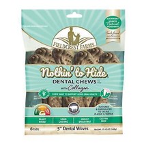 Fieldcrest Farms Nothin&#39; to Hide Dental Wave Collagen Dog Chew Beef, 1ea/5 in, 6 - £25.28 GBP