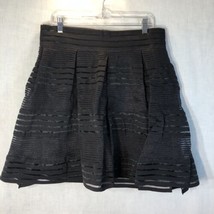 Torrid Size 1 Black Lace Stripes Flare Lined Skirt - £23.25 GBP