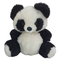 Vintage Hi-Lo Imports Plush Pand Bear Black White Stuffed Animal 1983 11&quot; - £9.57 GBP