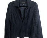 NWT Rafaella Pinstripe Stretch Jacket Blazer Suit Top Blue Retail $74 Wo... - £39.52 GBP