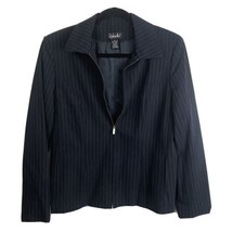 NWT Rafaella Pinstripe Stretch Jacket Blazer Suit Top Blue Retail $74 Women&#39;s  8 - £39.52 GBP