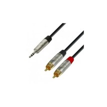 Adam Hall 4 Star Series 6m Rean 3.5mm Jack Stereo to 2x RCA Male Audio Cable  - £27.76 GBP