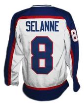 Any Name Number Winnipeg Jets Wha Hockey Jersey White Selanne Any Size image 5