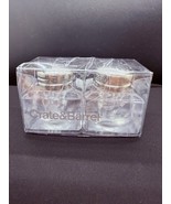 Crate &amp; Barrel Salt and Pepper Shakers ~ Clear Glass with Stainless Tops - $142.86 MXN