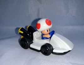 Super Mario Kart Toad Nintendo 2014 McDonalds Mushroom Car Racer Happy Meal Toy - £4.52 GBP