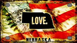 Nebraska Love Novelty Mini Metal License Plate Tag - $282.49 MXN