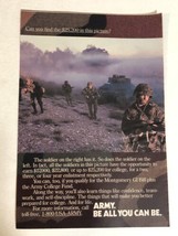 1991 United States Army Vintage Print Ad Be All You Can Be pa18 - £4.75 GBP