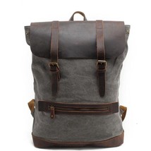 Large Capacity Vintage Military Travel Bag Rucksack Army Green School Bags - £179.03 GBP