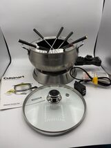 Cuisinart Electric Fondue Set P-500HT Stainless Steel Pot w/ Forks Bs327 - $47.03