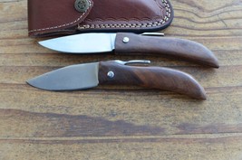 2 Real custom made Stainless Steel folding knife  From the Eagle Collect... - $69.29