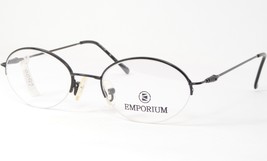 Vintage EMPORIUM 643 005 Black UNIQUE RARE EYEGLASSES GLASSES 48-18-136m... - $38.61