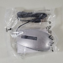 Computer Wired Mouse Silver USB Button Laser Unused In Bag - £10.02 GBP