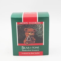 Hallmark Keepsake Ornament Vintage 1989 Bear-I-Tone Cute Teddy Bear - £25.93 GBP