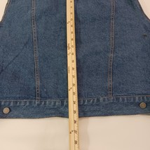 Hey Man RN#67225 Men’s Large Blue Cotton Pure Comfort Denim Vest Multi-Pocket image 7