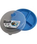 4-Pack Divided Microwave Plates with Lids BPA-Free Meal Prep Containers - $18.76