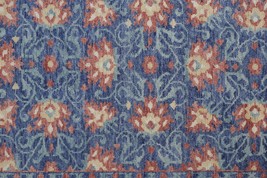 8' X 10' Blue And Red Wool Floral Hand Knotted Stain Resistant Area Rug - €1.360,68 EUR