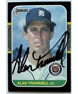 Alan Trammell Signed Autographed 1987 Donruss Baseball Card - Detroit Ti... - €21,47 EUR Alan Trammell Signed Autographed 1987 Donruss Baseball Card - Detroit Ti... - €21,47 EUR