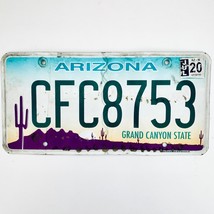 2020 United States Arizona Grand Canyon State Passenger License Plate CFC8753 - £13.15 GBP