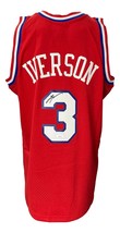 Allen Iverson Signé Philadelphia 76ers 2002-03 M&amp;N Hwc Swingman Jersey J... - £242.67 GBP