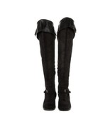 Dior Galliano Harness Over the Knee Black Suede Moto Biker Riding Boots ... - $541.76 CAD