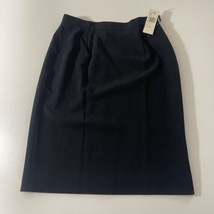 NWT Jones New York Platinum Black Pencil Skirt Size 12 $104 - $28.88