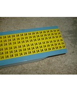NUMBER &quot; 14 &quot; BRADYMARKER LABELS WM-14-PK BRADY LABEL WIRE MARKERS (500L... - $2.99