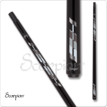 Scorpion SW13 Pool Cue Metallic Black with Grey Decal 19oz Free Shipping! - £149.89 GBP