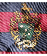 Keith Daniels Mens Neck Tie Rose-Hulban Labore Red Blue Striped Silk Et ... - $27.44 CAD