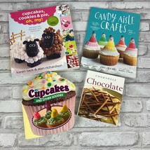 Desserts Cookbooks Cupcakes Cookies Chocolate Candy Pie Lot of 4 - $25.40