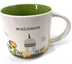 2015 Starbucks YOU ARE HERE Collection Wisconsin Coffee Mug Cup! YAH 2015 EUC - £22.15 GBP