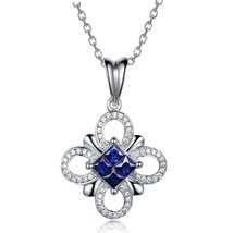 Kardy Design Women&#39;s Solid 14K White Gold Natural Diamond Sapphire Gemst... - $509.59