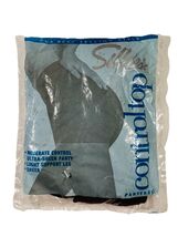 Silkies Control Top Pantyhose Medium Black Support Legs 070205 Taupe 38-... - $6.00