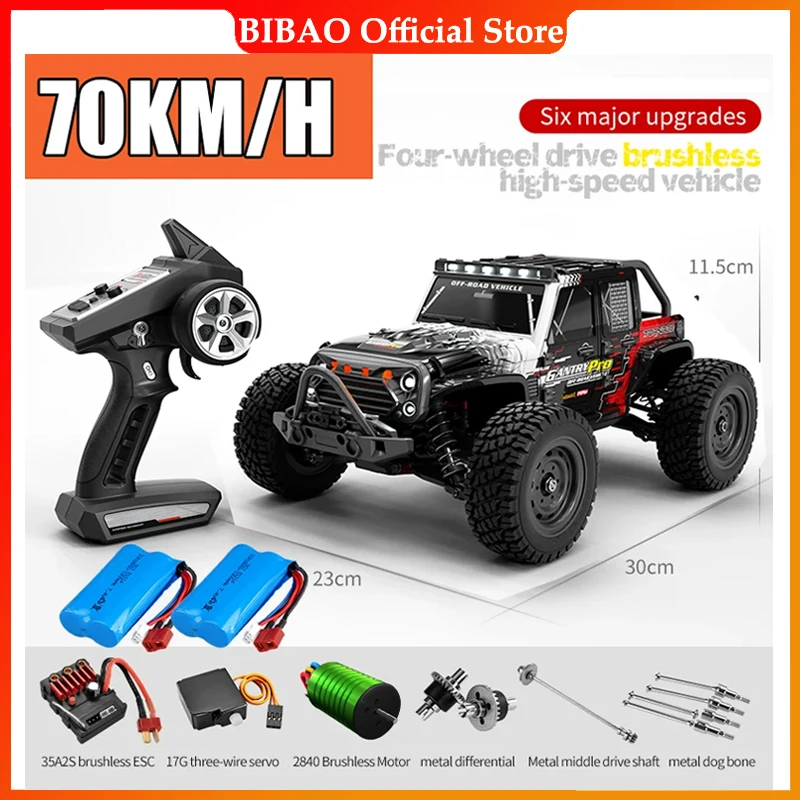 16103PRO 1:16 4WD RC Car with LED 2.4G Remote Control Cars 70KM/H High Speed - £82.16 GBP+