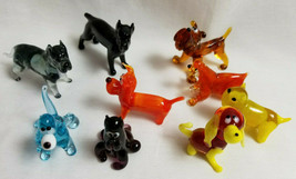 Russian Hand-Blown Art Glass Figurine Puppy Dogs K9 Many Breeds You Choose #2 - £17.33 GBP+