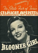 1949 State Fair of Texas Starlight Operetta Program Bloomer Girl Nanette Fabray  - £17.17 GBP