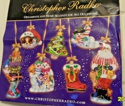 Christopher Radko Holiday Christmas Shopping Bag Collectible Y2K - $17.81