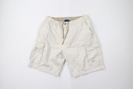 Vintage 90s Ocean Pacific OP Sport Mens Medium Distressed Spell Out Cargo Shorts - £38.02 GBP