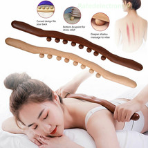 Wooden Guasha Scraping Stick Massage Tools Wood Pain Relief For Waist Back Legs - £18.43 GBP