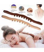 Wooden Guasha Scraping Stick Massage Tools Wood Pain Relief For Waist Ba... - £18.08 GBP