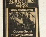Roller Coaster Vintage Tv Guide Print Ad George Segal Timothy Bottoms TPA25 - $5.93