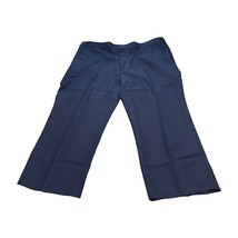 Haband Executive Decision Dress Pants Mens 40 X 25 Navy Pockets Wide Leg Pull On - £14.92 GBP