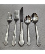 Oneida ASHMORE Stainless Flatware Burnished Handles Place Setting For On... - $222.91 MXN